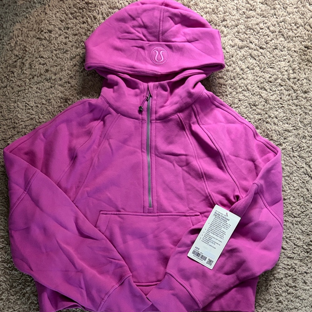 Lululemon Pink Scuba Half-Zip